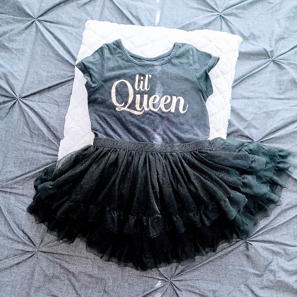 Girl Black Dress.